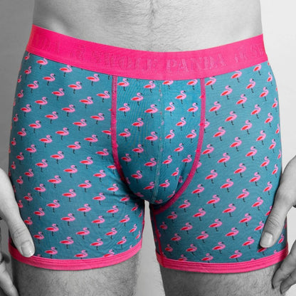 Bamboo Boxers - Flamingos Underwear Swole Panda