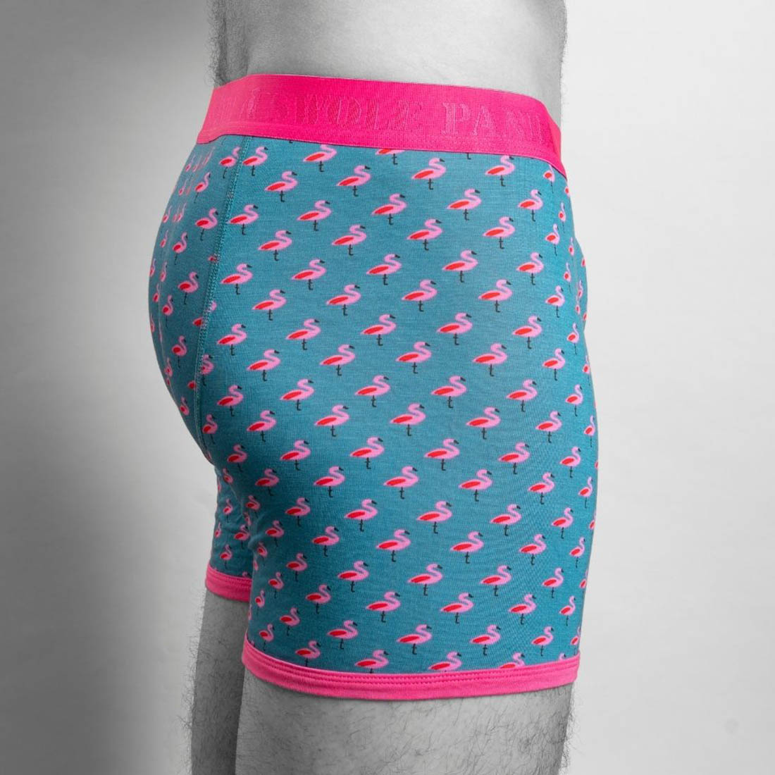 Bamboo Boxers - Flamingos Underwear Swole Panda