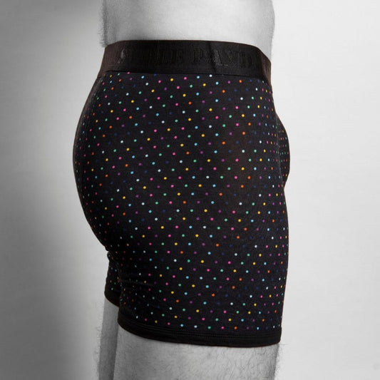 Bamboo Boxers - Multi-Coloured Dots Underwear Swole Panda