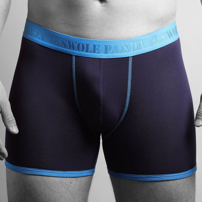 Bamboo Boxers, Perfected for Comfort Underwear Swole Panda Navy & Blue S (28-31" / 71-79cm)