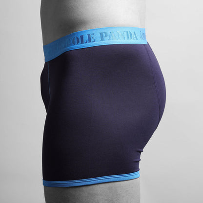 Bamboo Boxers - Navy / Blue Band Underwear Swole Panda