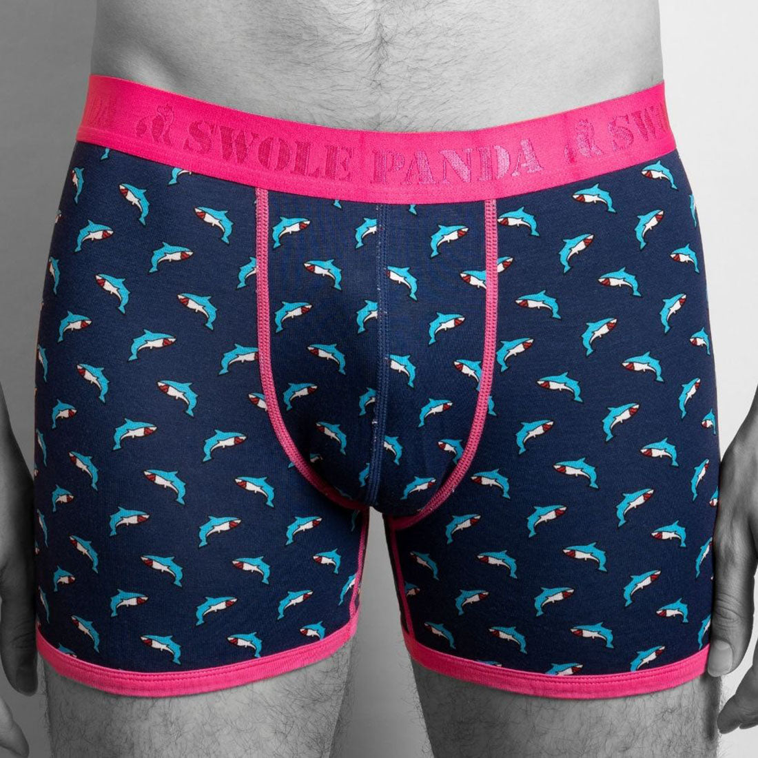 Bamboo Boxers - Sharks Underwear Swole Panda