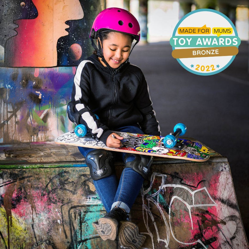 Xootz Doublekick Street Skateboard - Sketch Ya Deck 28" Skateboards Xootz