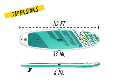 Hydro-Force 10ft Inflatable Paddle Board SUP Set - HuaKa'i