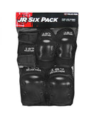 187 Killer Pads Junior Six Pack Combo Pad Set Black - Bob Gnarly Surf