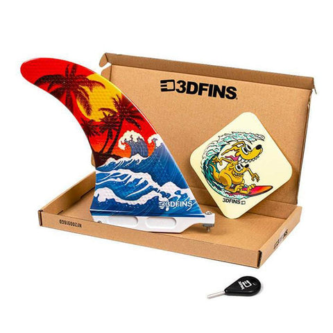 3D Fins - 7" Single - Troppo - Bob Gnarly Surf