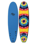 7'0 Slab Trippin Blue Soft Top Surfboard - Bob Gnarly Surf