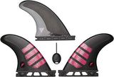 Futures F2 Alpha Size XS Pink Thruster Fin Set