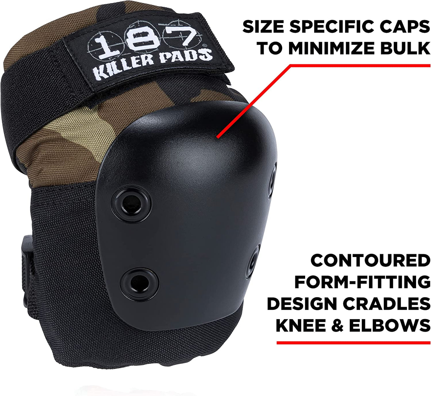 187 Killer Pads Junior Six Pack Combo Pad Set Camo Skate Accessory 187 Killer Pads