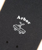 Arbor Seed 7.25" Woodcut Complete Skateboard Green