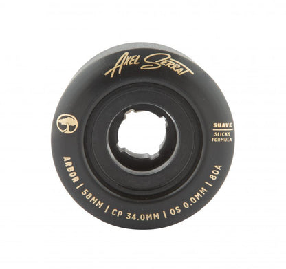 Arbor Signature Wheel Suave Axel Serrat 80a Black Skateboard Wheels Arbor 58mm 80a
