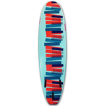Mobyk 7'0 Classic Long Softboard - Turquoise - Bob Gnarly Surf