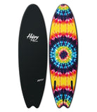 6'6 Stingray Trippin Black Soft Top Surfboard