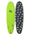 7'0 Slab Shaka Lime Soft Top Surfboard