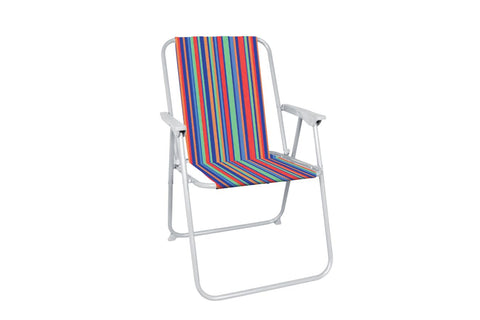 Striped Folding Camping Chair-Bob Gnarly Surf
