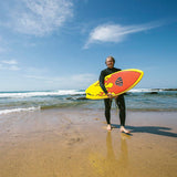 Ocean & Earth MR 6'0 Epoxy Soft Super Twin Fin Surfboard Flames