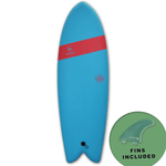 Mobyk 5'8 Old School Softtop Surfboard Curacao