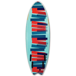 Mobyk Quad Fish 6'6 Softtop Surfboard Blue Curacao - Bob Gnarly Surf