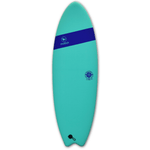Mobyk Quad Fish 5'6 Softtop Surfboard Turquoise