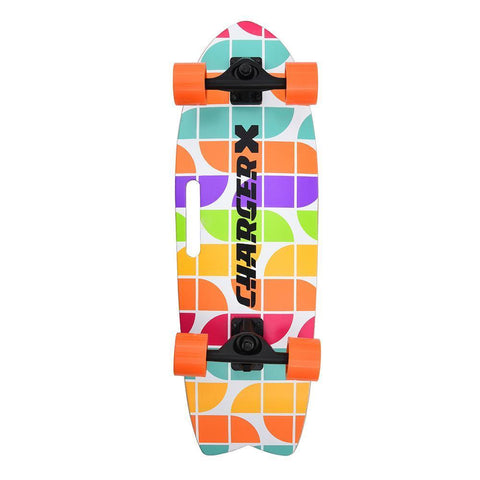 Charger-X 31" Pro Surf Skateboard (Rainbow)