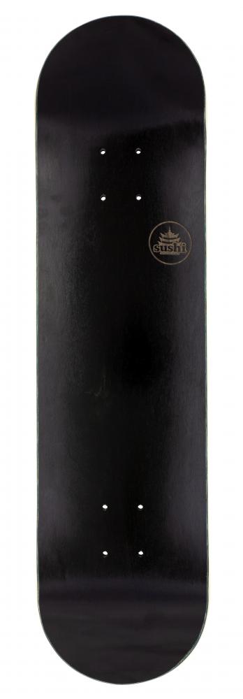 Sushi Pagoda Stamp Black Deck 31.25" x 8" - Bob Gnarly Surf