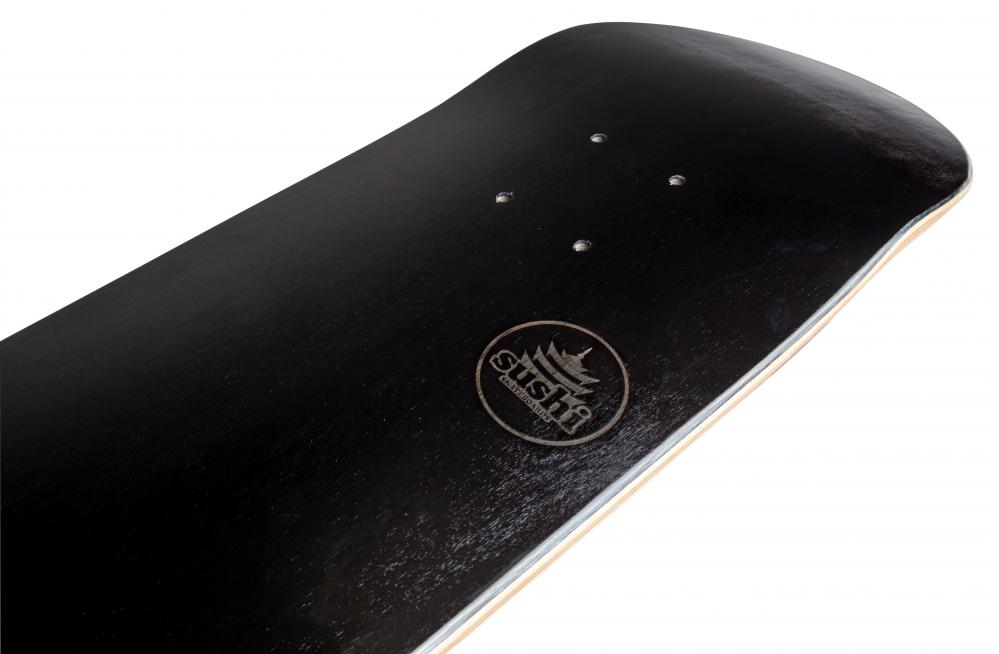 Sushi Pagoda Stamp Black Deck 31.25" x 8" - Bob Gnarly Surf