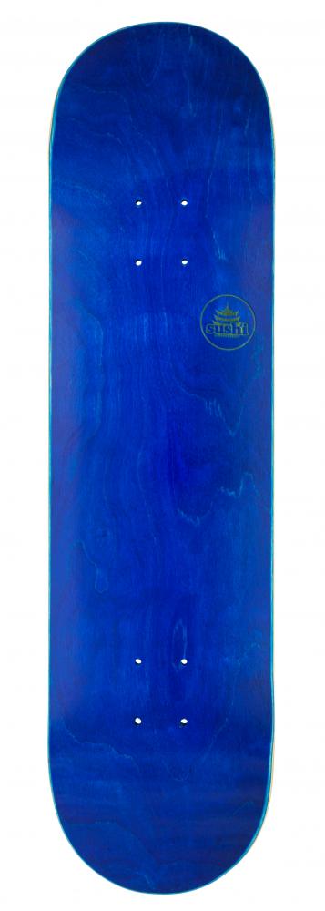 Sushi Pagoda Stamp Blue Deck 31.25" x 8.125" - Bob Gnarly Surf