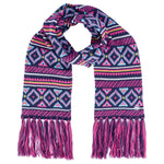 Women's Regent Patterned Knitted Scarf-Bob Gnarly Surf