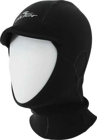 Alder Stealth 2mm Wetsuit Hood Black - Bob Gnarly Surf