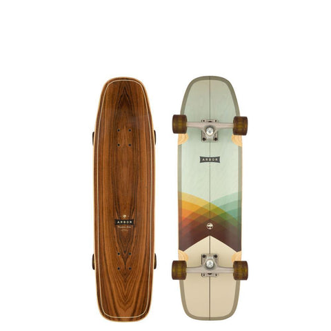Arbor Hybrid Complete 34" Foundation Shakedown Skateboard - Bob Gnarly Surf