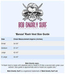 Banzai Black Raglan Rash Vest - Bob Gnarly Surf