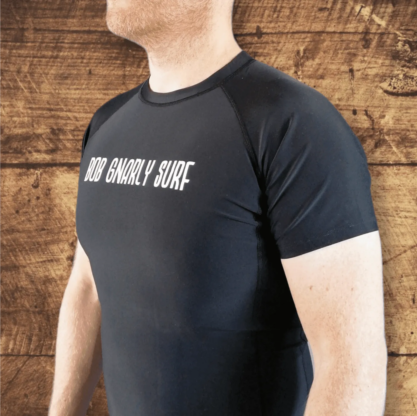 Banzai Black Raglan Rash Vest - Bob Gnarly Surf