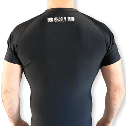 Banzai Black Raglan Rash Vest - Bob Gnarly Surf