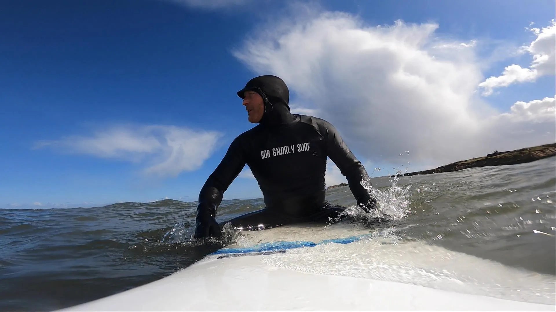 Banzai Black Raglan Rash Vest - Bob Gnarly Surf
