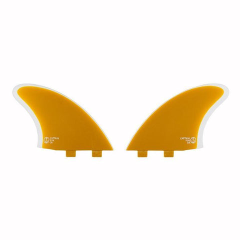 Captain Fin Co CF Twin Keel - Yellow (FCS) - Bob Gnarly Surf