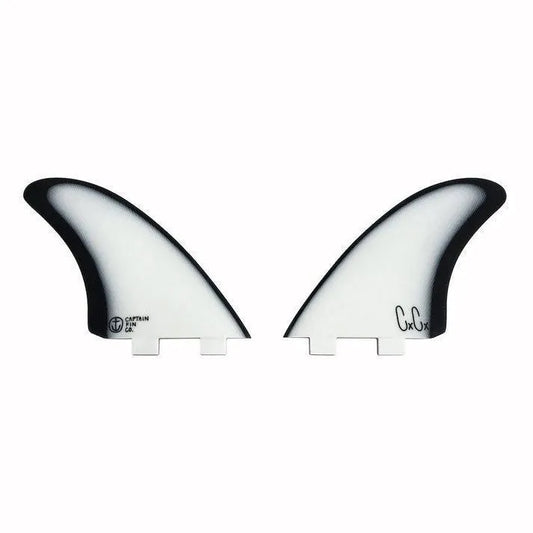 Captain Fin Co Christenson Twin Especial - White/Black (FCS) Twin Captain Fin Co One Size FCS Compatible White/Black