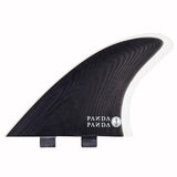 Captain Fin Co Panda Twin Keel - Black/White (FCS) - Bob Gnarly Surf