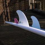 Captain Fin Co Panda Twin + Trailer - White/Pink (FCS) - Bob Gnarly Surf