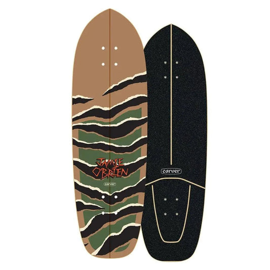 Carver 33.5" JOB Camo Tiger - Deck Only - Bob Gnarly Surf