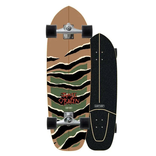 Carver JOB 33.5" Camo Tiger Pro Model CX Complete Surfskate - Bob Gnarly Surf