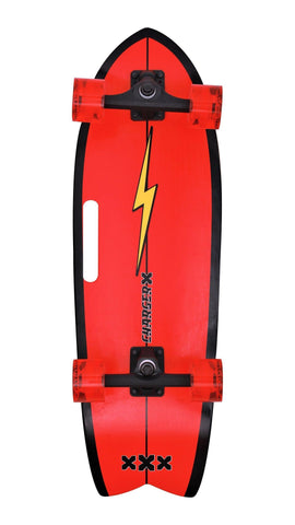 Charger-X 31" Pro Surf Skateboard (Lightning) - Bob Gnarly Surf