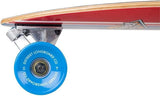 D-Street Pintail Ocean 35" Longboard Skateboard Red - Bob Gnarly Surf