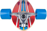 D-Street Pintail Ocean 35" Longboard Skateboard Red - Bob Gnarly Surf
