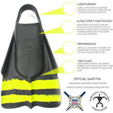 DaFin Swim Fins - Slyde - Black & Yellow - Bob Gnarly Surf