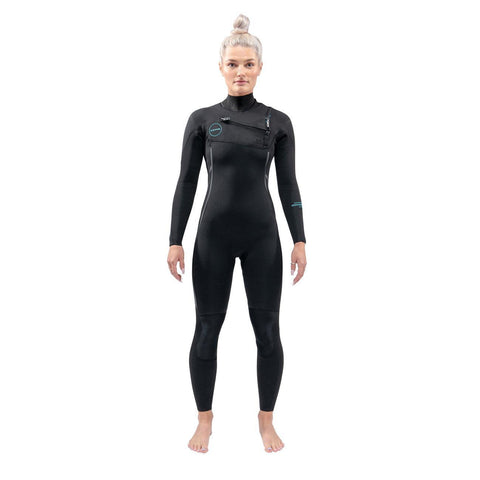 Dakine Womens Mission Chest Zip Full Suit 4/3 (Black) - Bob Gnarly Surf