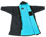 dryrobe® Advance Weatherproof Changing Robe Black/Blue - Bob Gnarly Surf