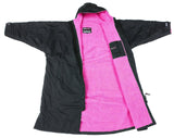 dryrobe® Advance Weatherproof Changing Robe Black/Pink - Bob Gnarly Surf