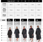 dryrobe® Advance Weatherproof Changing Robe Navy/Grey - Bob Gnarly Surf