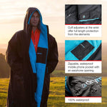 dryrobe® Advance Weatherproof Changing Robe Red/Grey - Bob Gnarly Surf