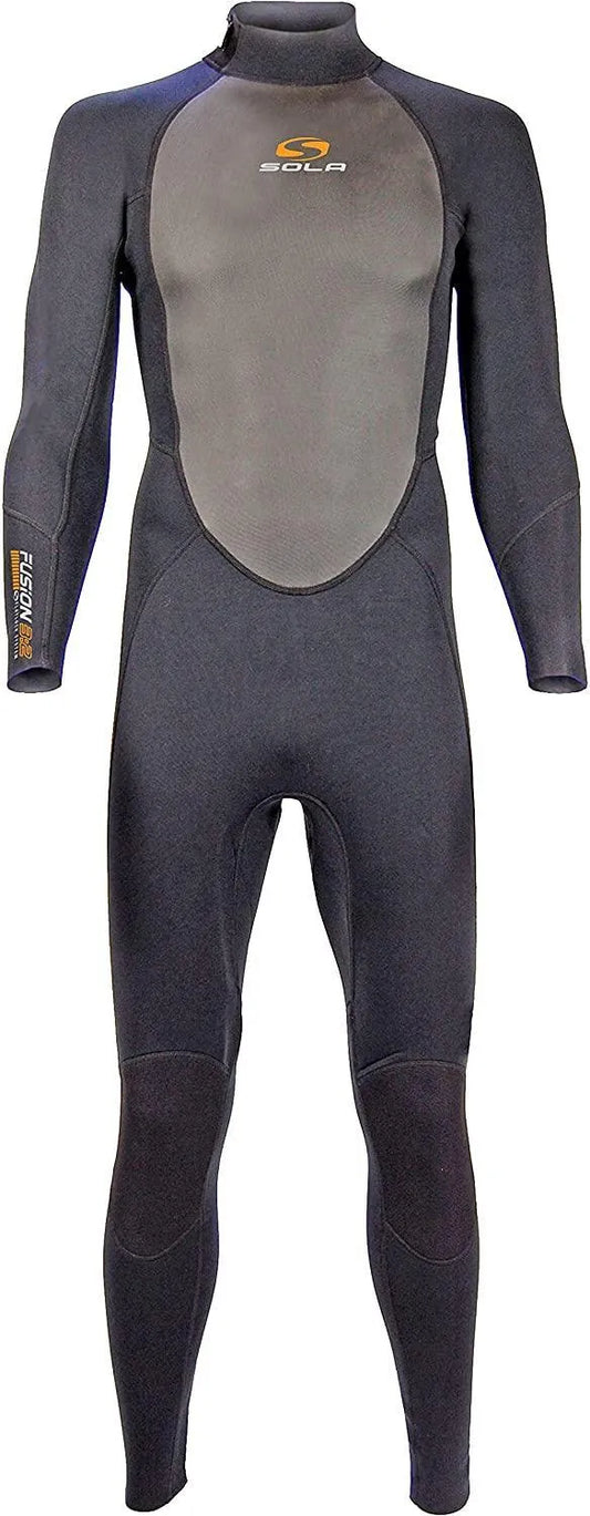 Fusion 3/2mm Full Length Wetsuit Wetsuits Sola MED Volcanic Black 3/2mm